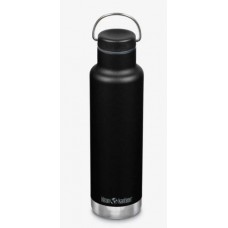 Klean Kanteen Classic Loop Cap termopudele melna (Black), 592ml